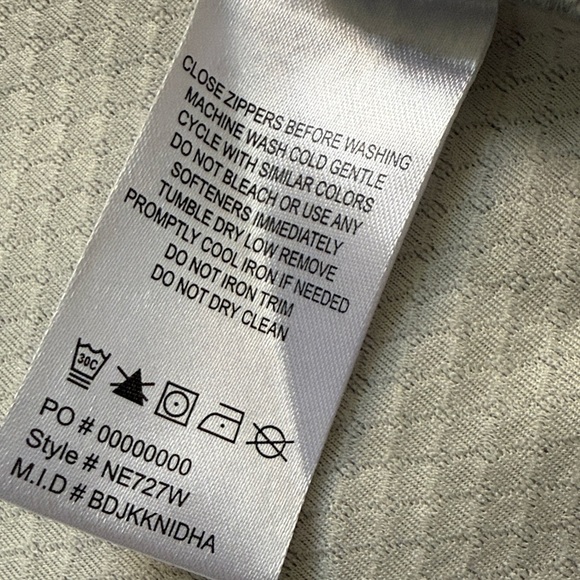 North End Women’s Full Zip Waffle Sweatshirt Size Medium - Picture 11 of 13